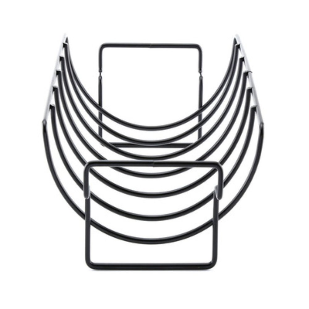 BBQ Rib Rack Non Stick Rib Roast Rack for Grill-Non-Stick Reversible Roast - Picture 8 of 11